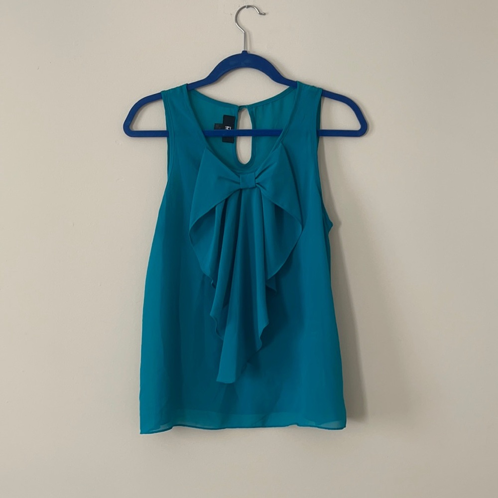 Blue Bow Blouse